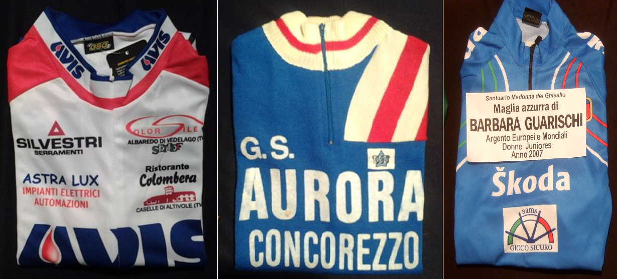 maglie donate al Santuario della Madonna del Ghisallo